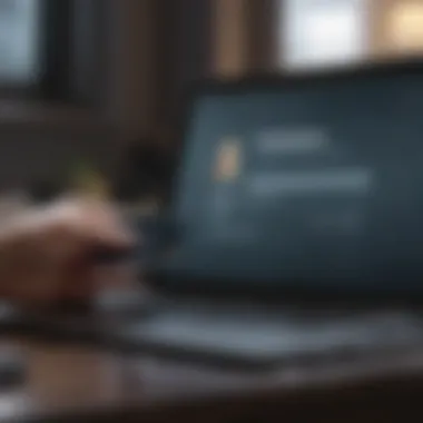 Secure Online Submission Process Illustration of a secure digital connection