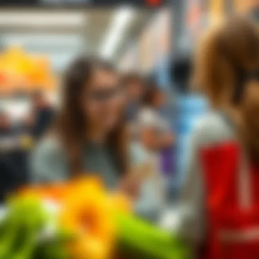 A teenager confidently using a prepaid debit card at a store checkout.