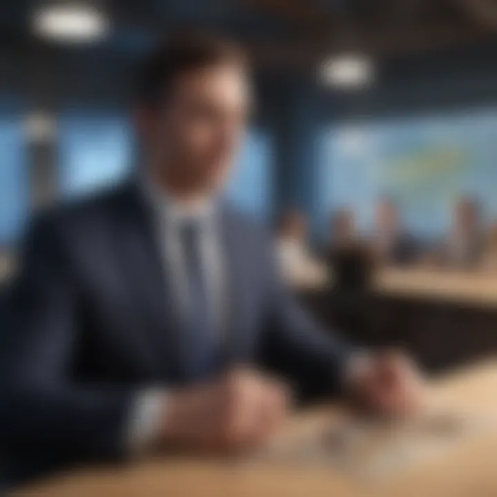 Illustration of a professional development workshop for employees.
