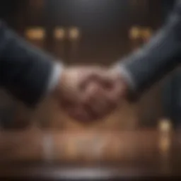 Strategic partnership handshake