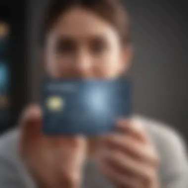 Graphic showcasing an authorized user on a credit card
