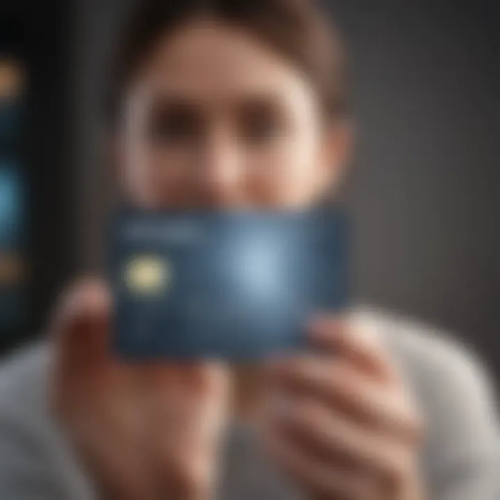 Graphic showcasing an authorized user on a credit card
