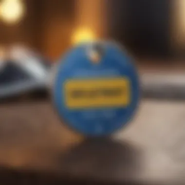 A creative pricing tag displayed on a second-hand item.