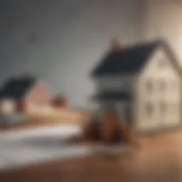 Conceptual illustration of mortgage savings