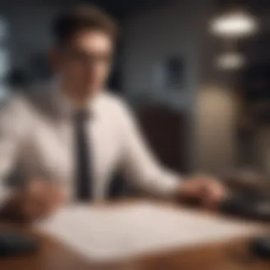 Tax Accountant Expertise Professional tax accountant reviewing documents