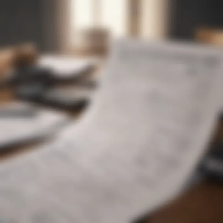 Tax forms and documents illustration