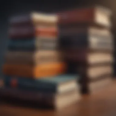 Collection of Investment Literature A stack of books on personal finance and investment