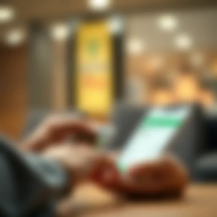 Illustration of electronic funds transfer