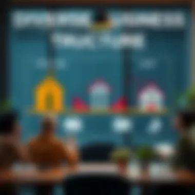 Visual representation of different business structures