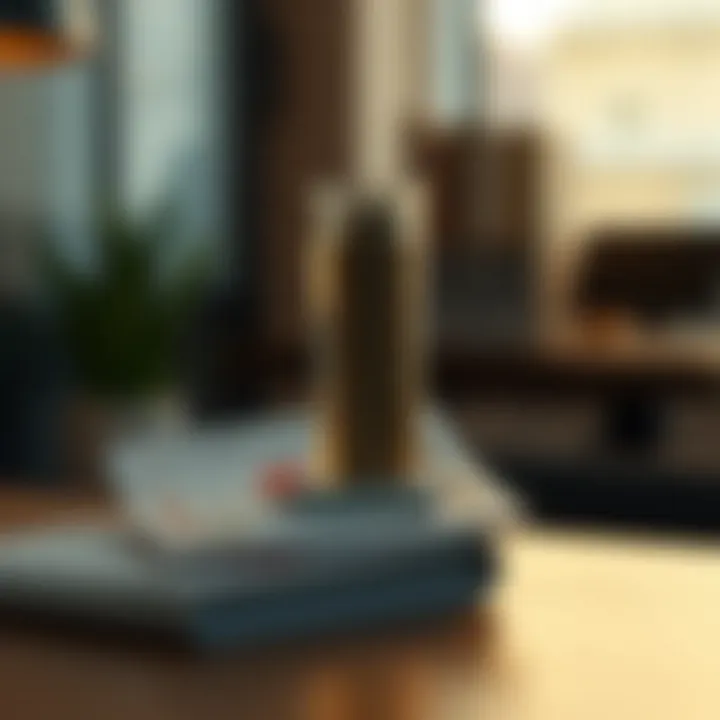 Visual representation of credit score impact