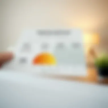 Illustration depicting various credit score ranges