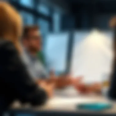 A group discussion about education benefits