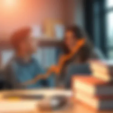 A graph showing growth in employee satisfaction