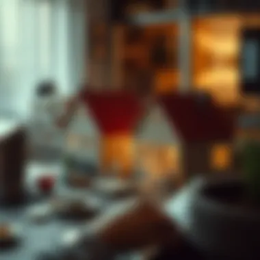 Illustration depicting the concept of mortgage bailouts