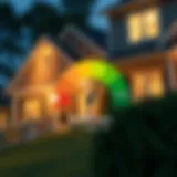 Illustration showing credit score impact on mortgage rates