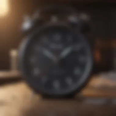 Time Management in Part-Time Work Clock symbolizes time management in part-time work
