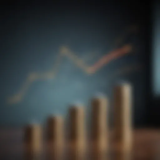 Graph depicting investment growth over time