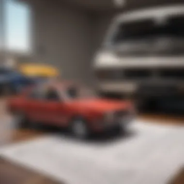 Financial Implications of Car Loans A conceptual image showing a car and financial documents