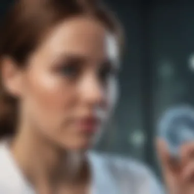 A healthcare professional engaged in alternative wellness practices.
