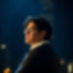 A person contemplating their future path